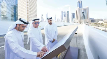 افتتاح جسر جديد يربط بين شارعي الشيخ زايد والشيخ خليفة بن زايد في دبي